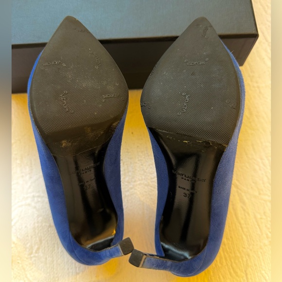Yves Saint Laurent Blue Majorelle Paris Pump Size 37 - Picture 11 of 13